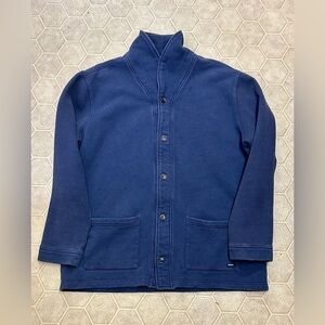 Men’s XXL RVCA Heavy Cotton Terry Shawl Collar Button Front Cardigan